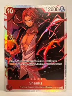 One Piece Tcg Shanks Op09-004 Super Rare Eng Nm - Image 1