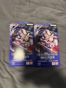One Piece The Azure Sea’s Seven Op14 Sleeved Booster Packs *SAME-DAY SHIPPING* - Image 1
