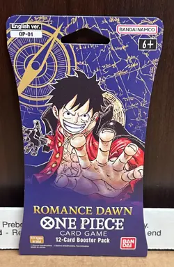 One Piece OP-01 Romance Dawn Sleeved Booster / Blister Pack (ENGLISH) - SEALED - Image 1