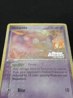 Slowpoke 76/109 EX Team Rocket Returns Stamped Reverse Holo Pokemon TCG Card MP - Image 3