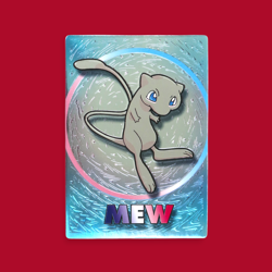 MEW--JAPANESE MEIJI EMBOSSED PROMO FOIL POKEMON CARD - Image 1
