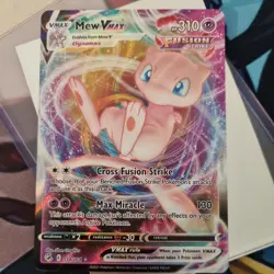 Pokemon TCG Mew VMAX 114/264 Swsh08: Fusion Strike Holo Card M/Nm Condition - Image 1