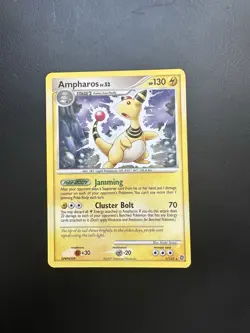 Ampharos 1/132 - Secret Wonders - Non Holo - Heavy Play Pokemon Card - Image 1
