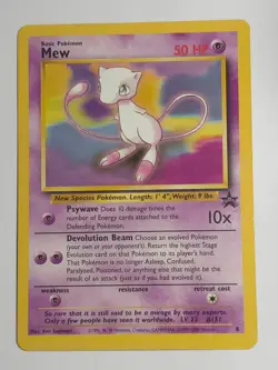 ​2000 Pokemon Mew WOTC Black Star Promo #8 Holo Rare Vintage Card - Image 1