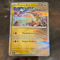 Raging Bolt 111/142 Pokemon Card Pokemon TCG Holo - Image 1
