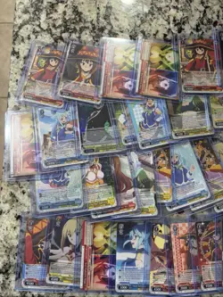Weiss Schwarz Konosuba Reprint 74 Card Lot All CR-SR NM Condition - Image 2