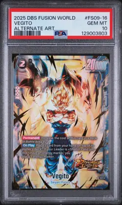 Vegito | 2025 DRAGON BALL SUPER CARD GAME FUSION WORLD | PSA 10 - Image 1
