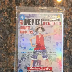 One Piece CCG Monkey.D.Luffy US Voyage College Basketball Card 2026 - Image 1