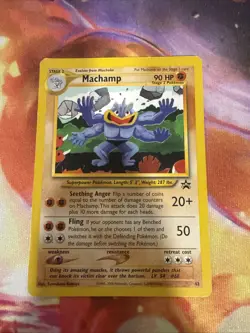 Machamp No.43 WOTC Black Star Promo Pokemon Card - HP/DM - Image 1