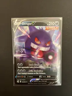 Pokemon TCG Fusion Strike Gengar v Ultra Rare Holo Card 156/264 - Image 1