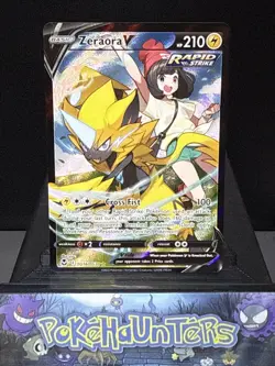 Pokemon Card Zeraora V TG16/TG30 Silver Tempest Trainer Gallery Rare Near Mint - Image 1