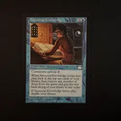 Magic The Gathering Weatherlight Ancestral Knowledge # Lightly played - Image 1