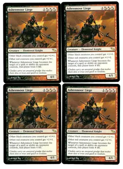 Ashenmoor Liege x4 Shadowmoor Magic MTG - Image 1