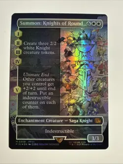 Summon: Knights of Round - Borderless (MTG FIN 0359) Final Fantasy - Image 1