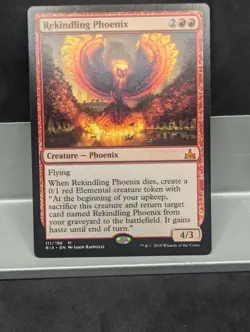 Rekindling Phoenix X1 LP Rivals of Ixalan MTG Magic the Gathering - Image 1