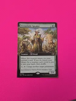 Formidable Speaker, MTG, Lorwyn Eclipsed, Extended Art, 0366 - Image 1