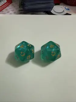 2 Magic the Gathering D20 Spindown Dice Lorwyn Eclipse - Image 1