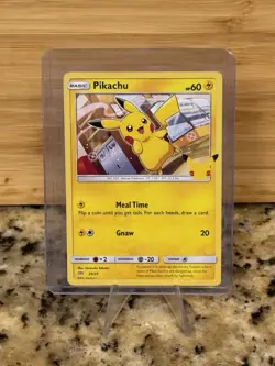 Pokemon TCG Pikachu 25/25 Regular 25th Anniversary McDonald’s Promo NM - Image 1