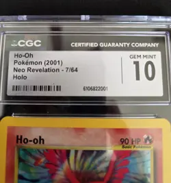 Pokemon Ho-oh 07/64 Neo Revelation Holo CGC 10 Gem Mint - Image 3