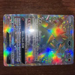 Pokemon Guardians Rising Secret Rare Full Art Rainbow Turtonator GX 148/145 - Image 2