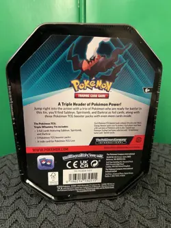 Pokemon TCG: Triple Whammy Darkrai Collector's Tin - Sealed - Brand New - Image 4