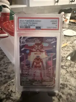 Deoxys GG12/GG70 Crown Zenith: Galarian Gallery Holo Pokemon TCG Card PSA 9 - Image 1