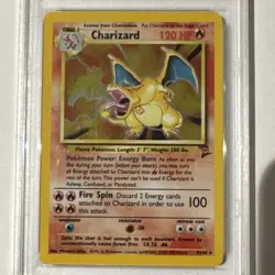 Pokemon Charizard Base Set 2 PSA 7 Holo #4 - Image 2