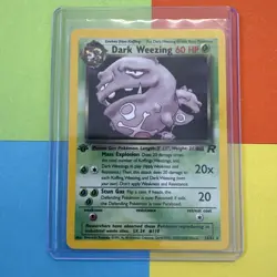 Pokemon Dark Weezing 1st Edition 14/82 Holo Team Rocket Rare - Image 1