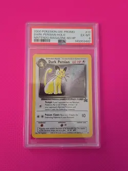 Dark Persian, Pokemon, Black Star Promo, HOLO, 17, PSA 6 - Image 1