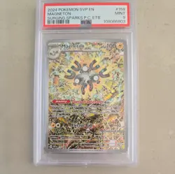 Pokemon - Magneton SVP 159 Surging Sparks Pokemon Center Stamp ETB Promo - PSA 9 - Image 1