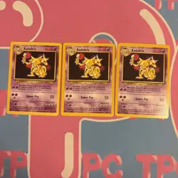 *LOT OF 3*Pokemon TCG Kadabra Base Set 32/102 Regular Unlimited Uncommon DMG - Image 1