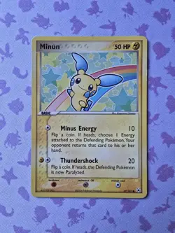 2004 Pokemon EX Hidden Legends Minun 67/101 Non Holo LP - Image 1