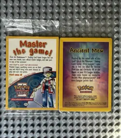 Sealed Pokemon WOTC Promos Ancient Mew And Mewtwo Black Star League Promo - Image 1