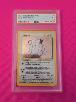 Clefairy, Pokemon, Base Set, HOLO, 005, PSA 5 - Image 1