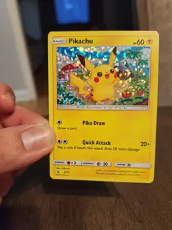 Pokemon Pikachu TCG #4/12 McDonald's Confetti Holo Promo 2018 - Image 1