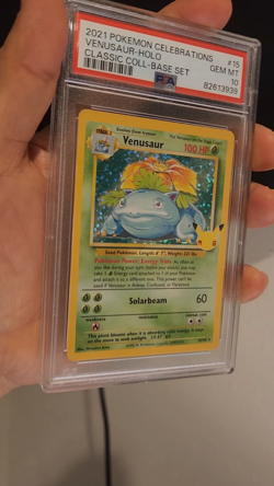 2021 Pokemon Celebrations Venusaur PSA 10 Classic Collection 15/102 - Image 2