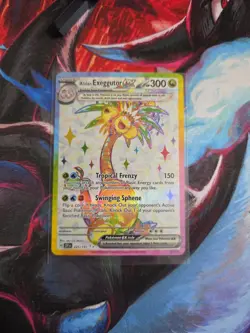 Pokemon TCG Surging Sparks Rare Alolan Exeggutor ex 225/191 NM - Image 1