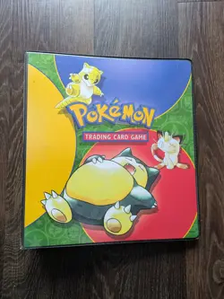 Pokemon Vintage 1999 Base Set A4 Original Folder Binder Snorlax WOTC GD/EX Con - Image 1