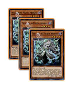 Yugioh! Mitsurugi no Mikoto, Aramasa ALIN-EN090 (SR) 1st Ed 3x - Image 1