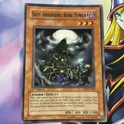 Yu-Gi-Oh - SOUL-ABSORBING BONE TOWER - SD2-EN009 - 1st Ed. LP - Image 1