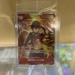 One Piece TCG Monkey D Luffy ST10-006 SR Treasure Booster Set Promo SEALED - Image 1