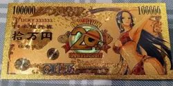 RARE Boa Hancock One Piece Anime 24K Gold Flake Berry Dollar USA SELLER - Image 1