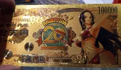 RARE Boa Hancock One Piece Anime 24K Gold Flake Berry Dollar USA SELLER - Image 3