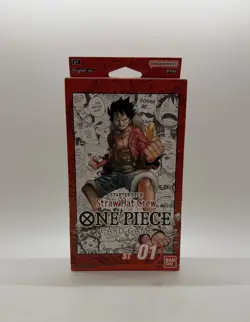 One Piece TCG Factory Sealed Starter Deck ST-01 Straw Hat Crew English Edition - Image 1