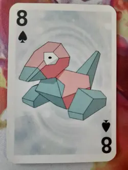 Pokemon Porygon 8 of Spades 1999 Mini Blue Deck Playing Cards 2.5x1.75in NM (x1) - Image 3