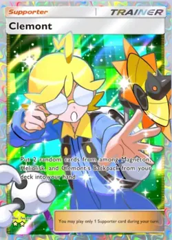 Pokemon Pocket CLEMONT [ENG] FULL ART (DIGITAL CARD) BUY MULTIPLE GET DISCOUNT - Image 1