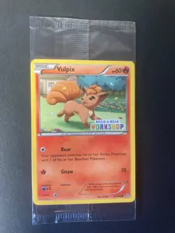 Pokemon Vulpix 20/160 Build-A-Bear Workshop Stamped Promo Card New & Sealed - Image 1