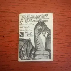Magic the Gathering 3rd Edition Revised Rule Booklet Mtg White Booklet Insert - Image 1