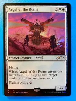 MTG 1x FOIL Angel of the Ruins # 1343 Secret Lair Drop Magic the Gathering x1 NM - Image 1