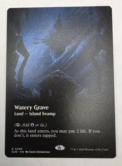 MTG Magic Watery Grave 0286 (Borderless) Edge of Eternities Regular - Image 1